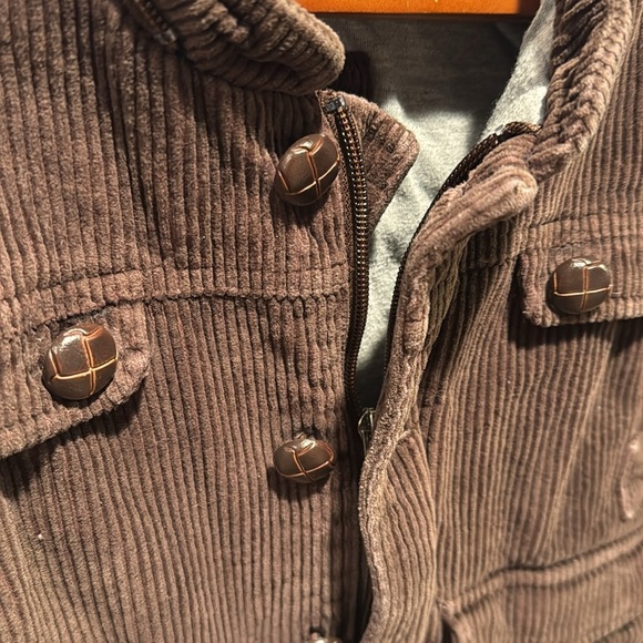 GAP Toddler Brown Cordoroy Jacket size 12/18 months big brown buttons *no hat* - Picture 4 of 8